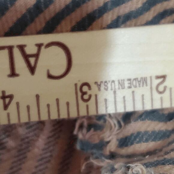 MAISON SCOTCH Women's Brown Striped Distressed Cut Off Shorts 32 - Picture 7 of 8